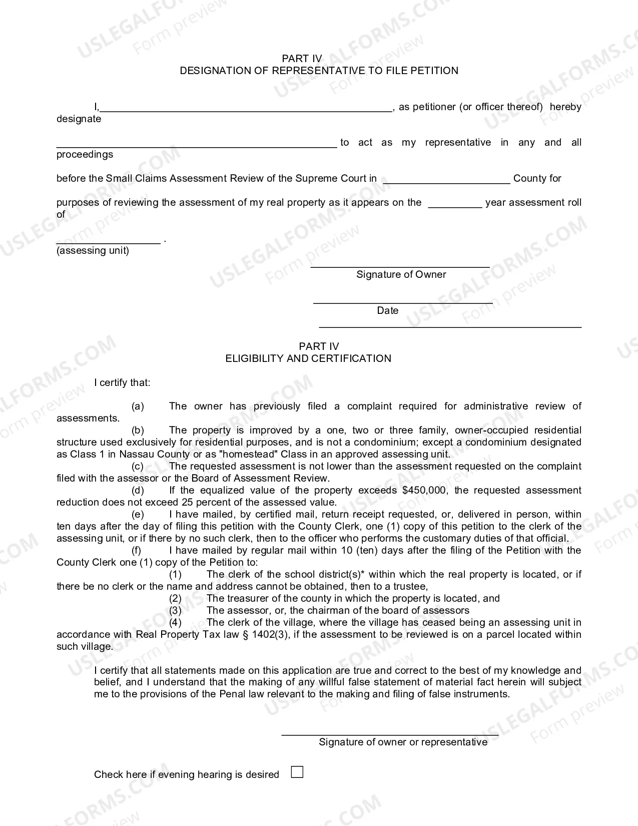 Preview Small Claims Assessment Review (SCAR) Petition