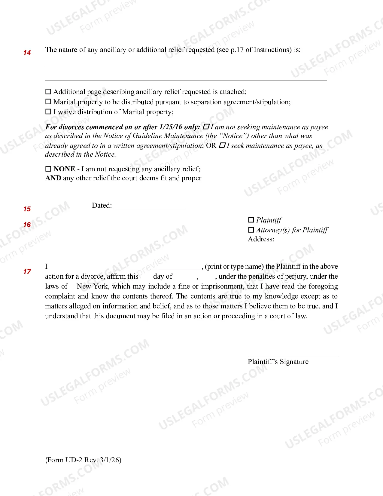 Preview Verified Complaint (UD-2)