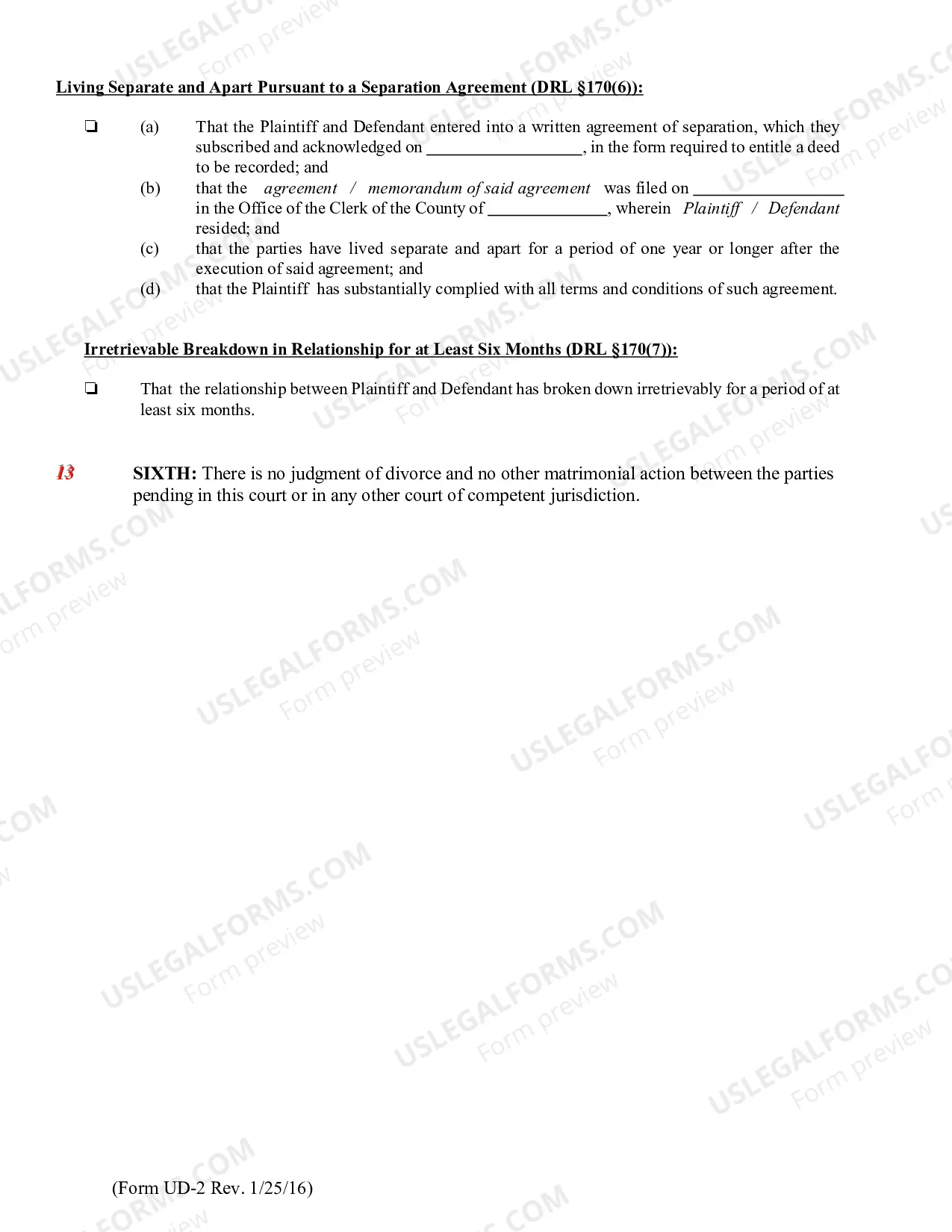 Preview Verified Complaint Action For Divorce