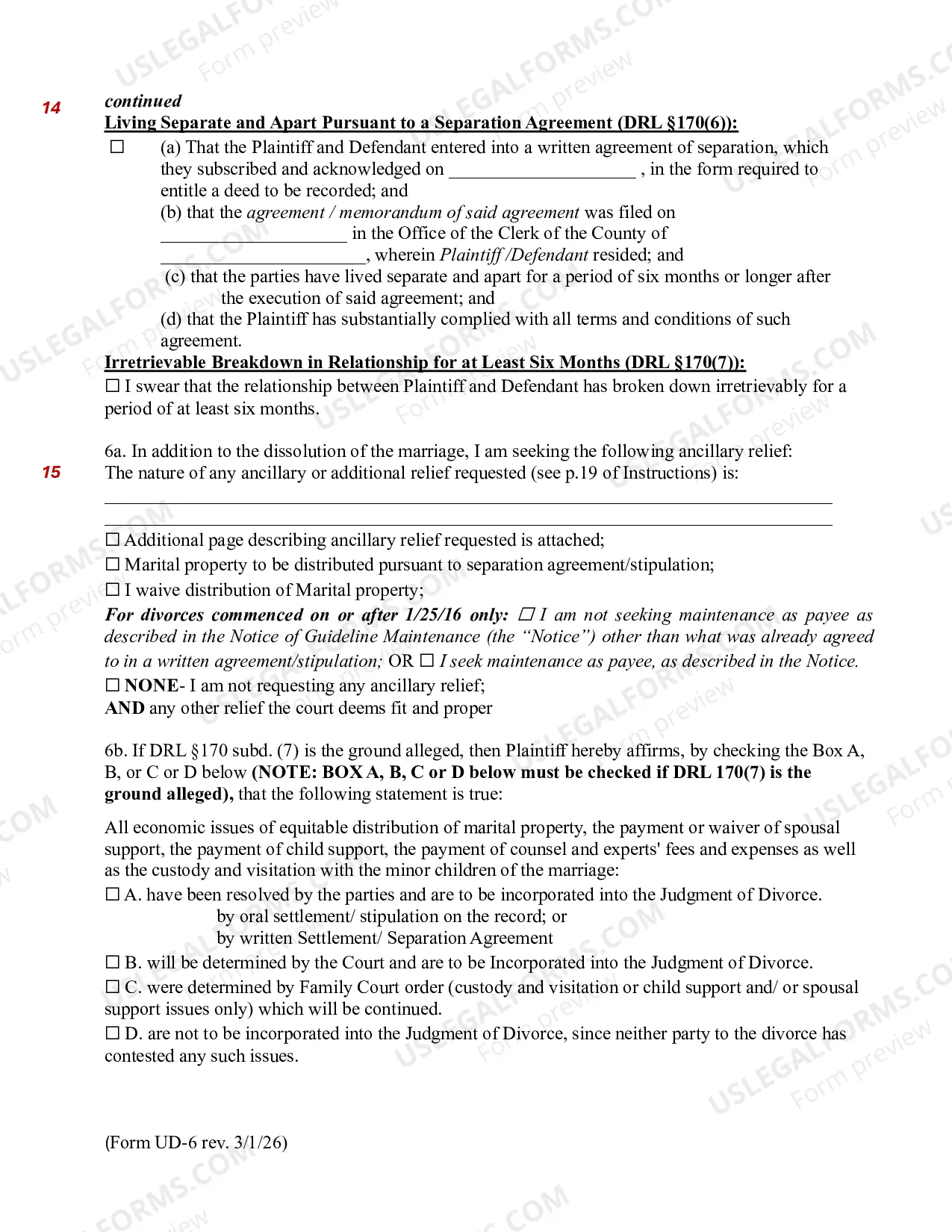 Preview Affidavit of Plaintiff