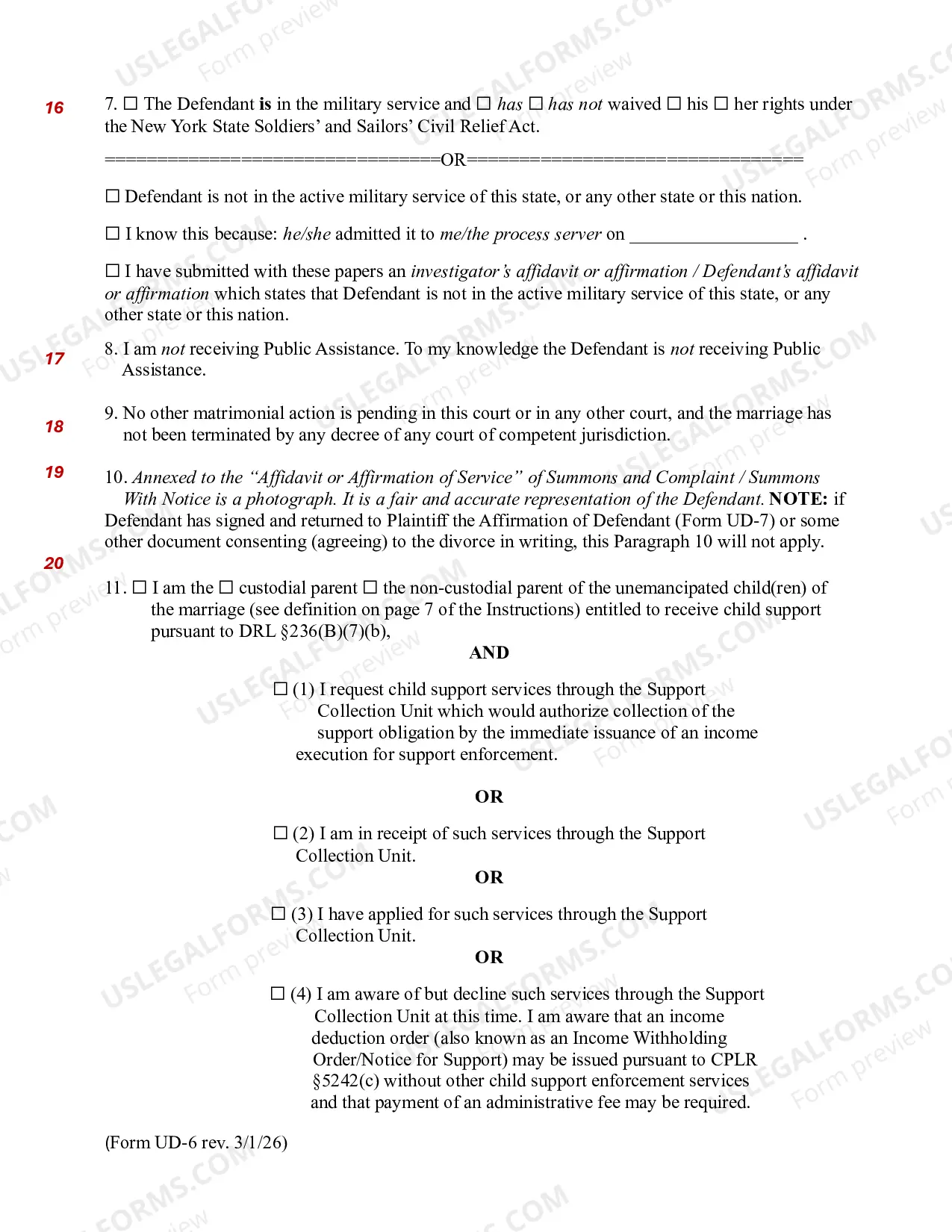 Preview Affidavit of Plaintiff