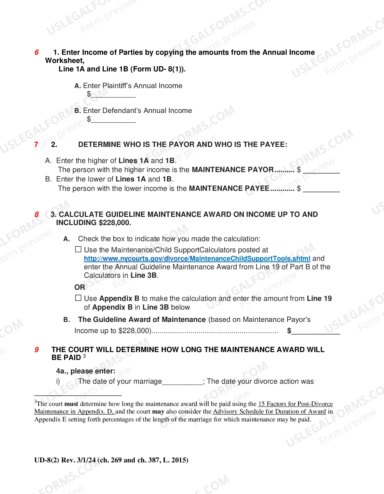 Preview Maintenance Guidelines Worksheet.