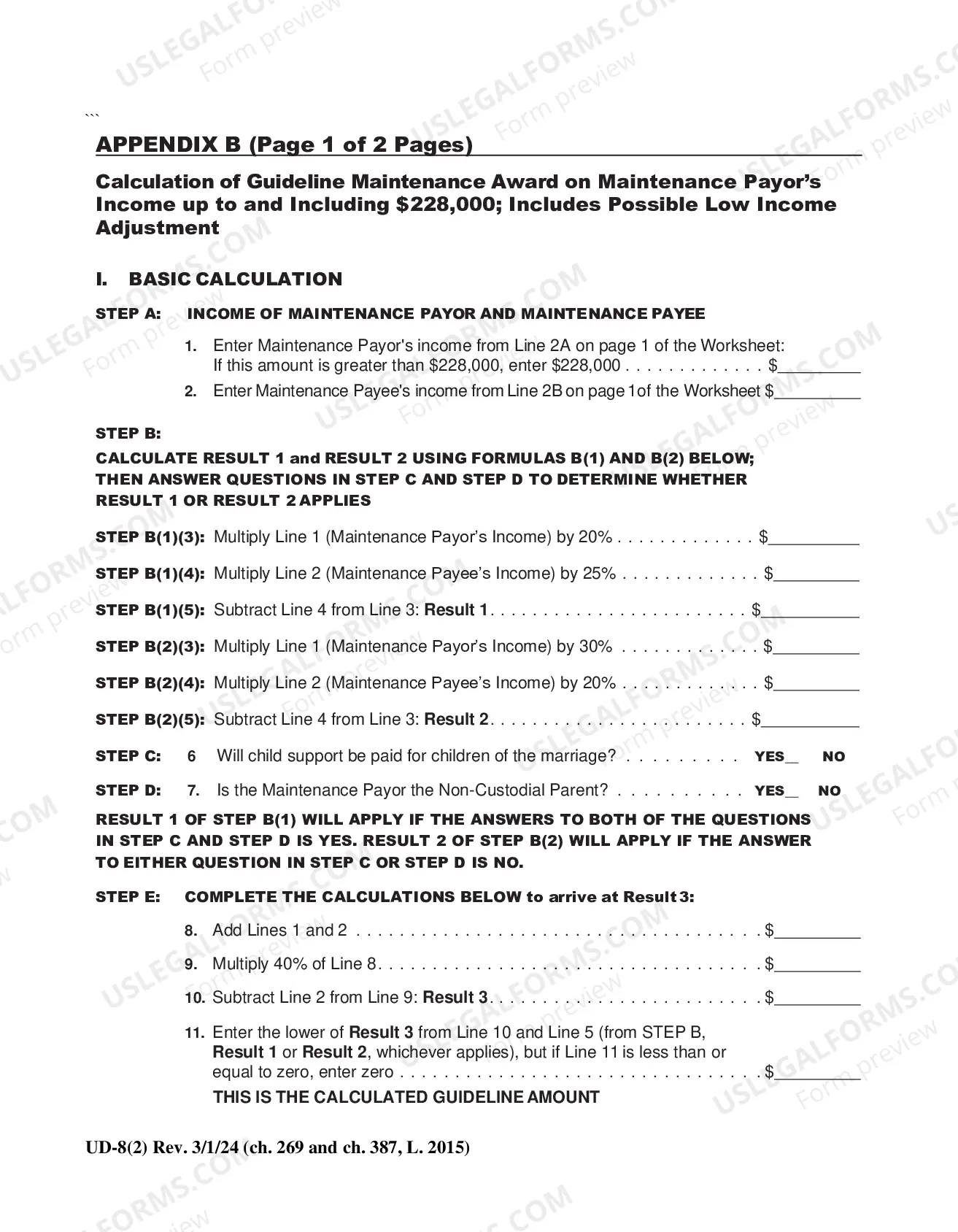 Preview Maintenance Guidelines Worksheet.