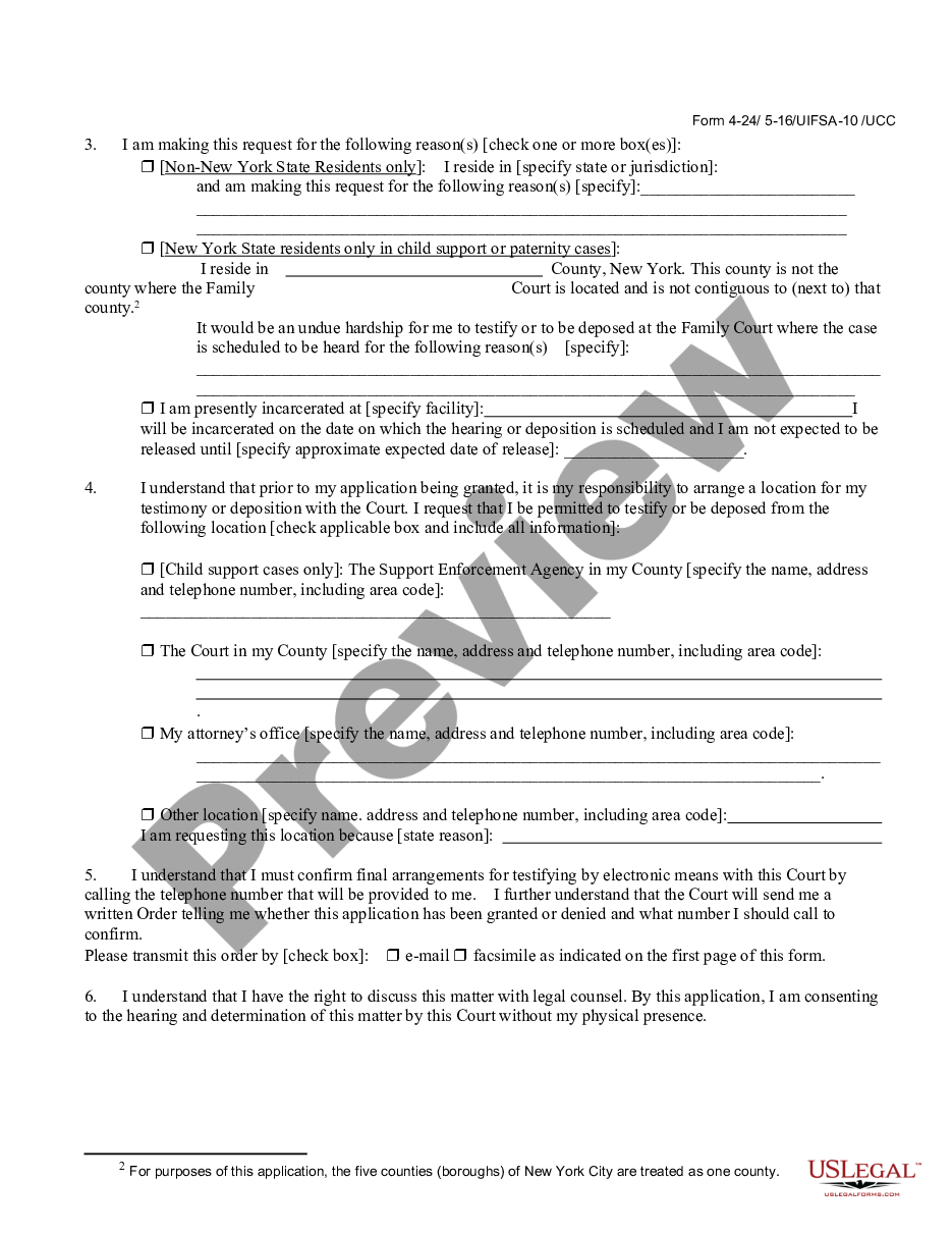 page 1 Electronic Testimony Application preview