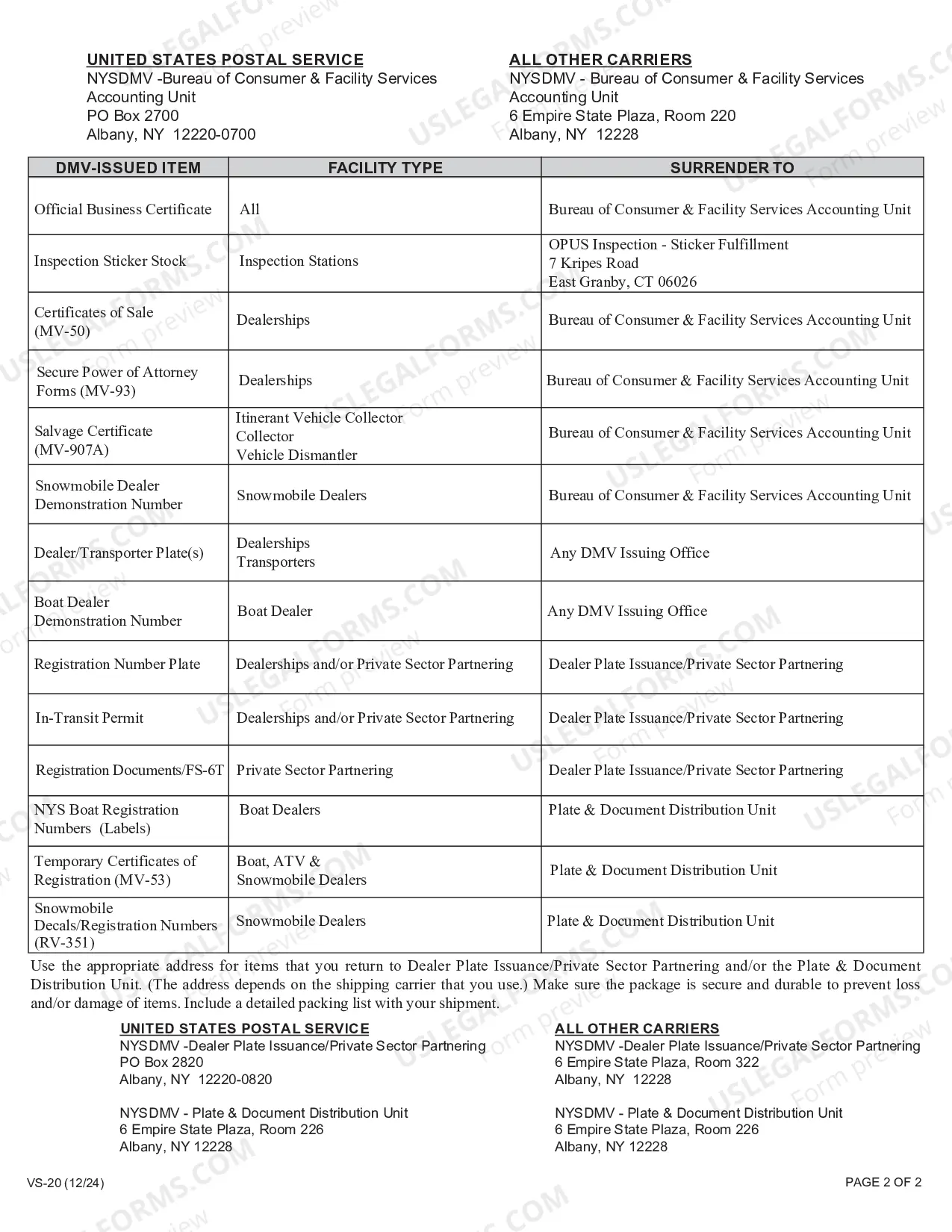 Preview Facility Out of Business Attestation