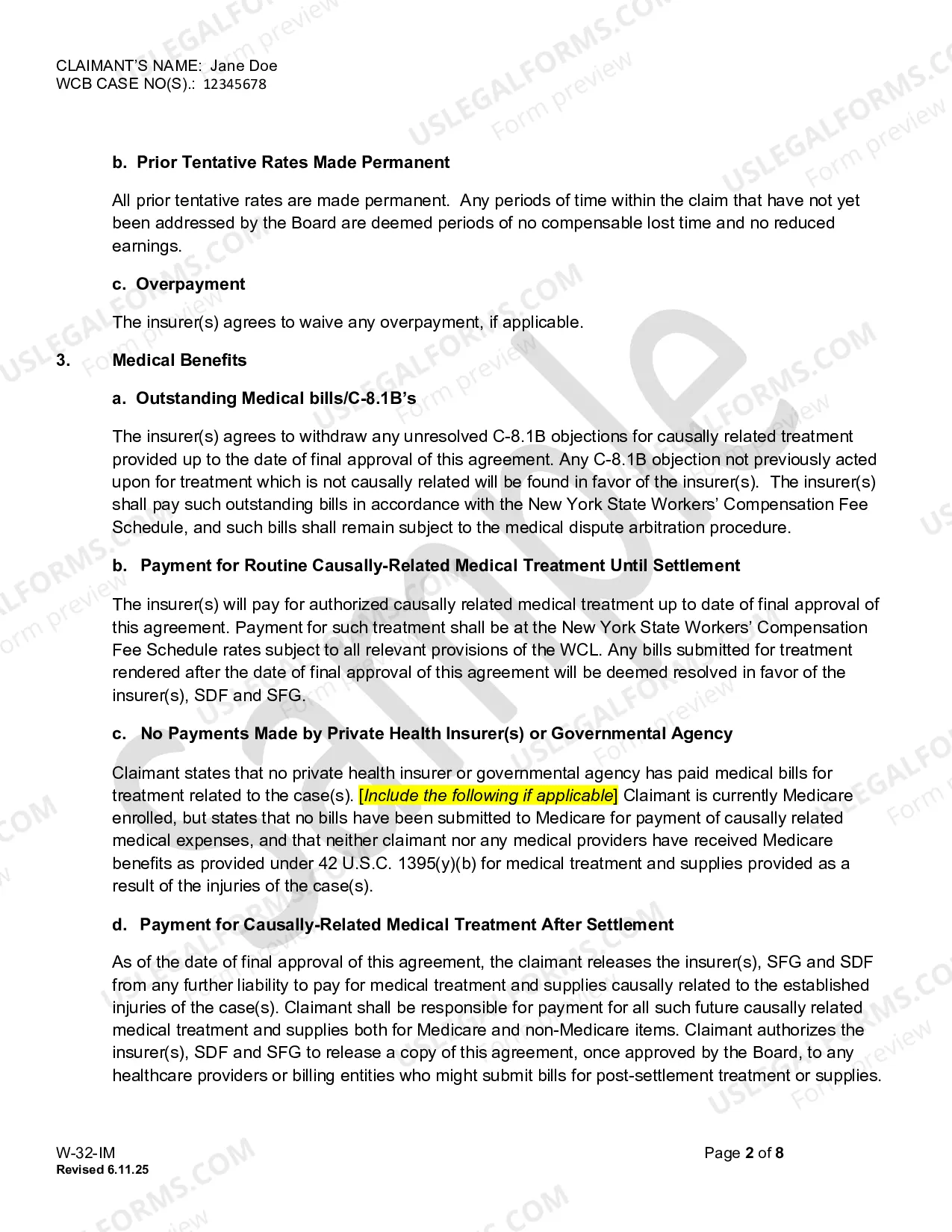 Preview WAMO Settlement Agreement - Indemnity - Section 32 WCL