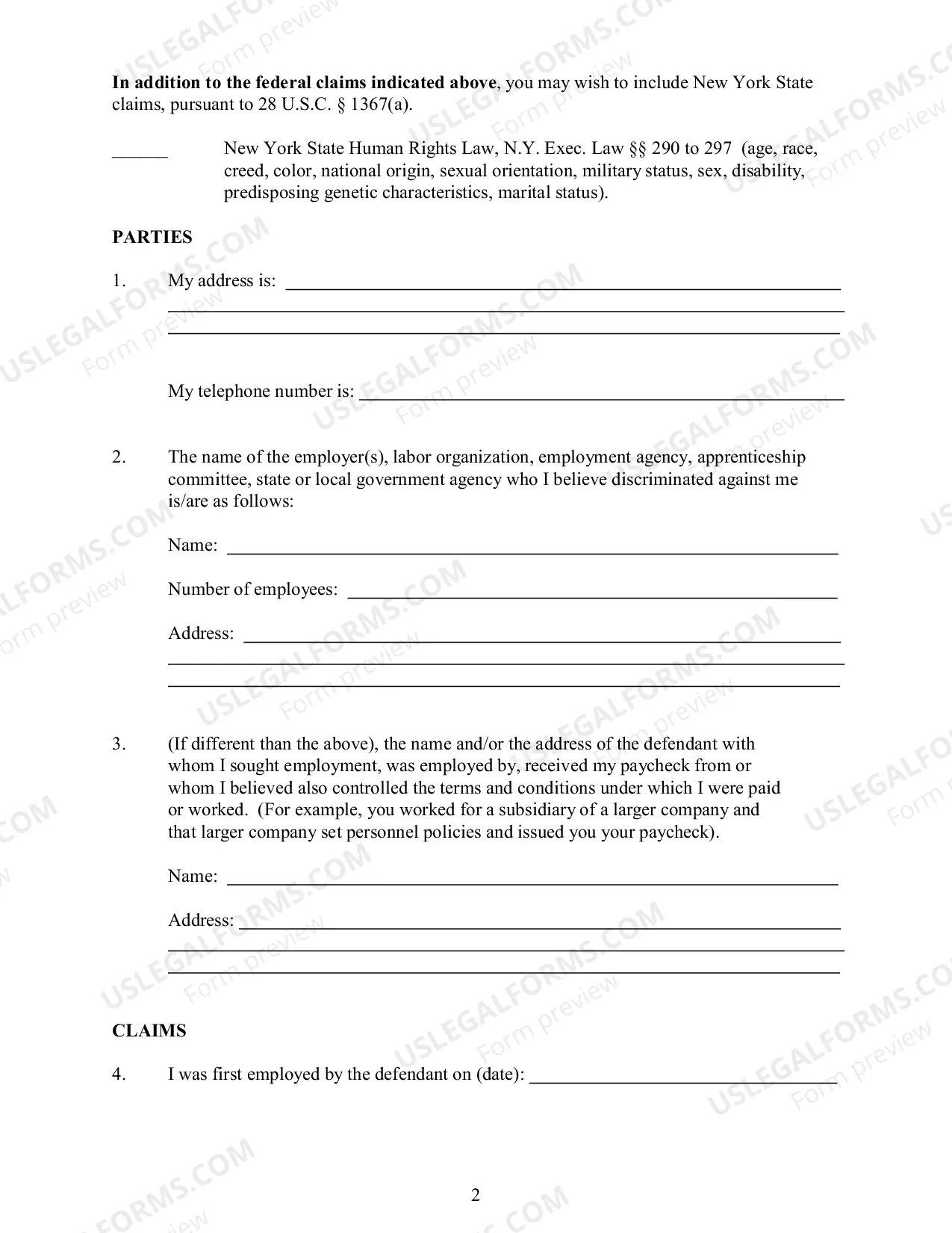 Preview Discrimination Complaint