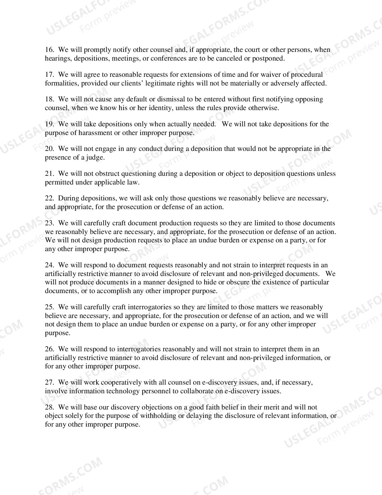 Preview Civility Principles