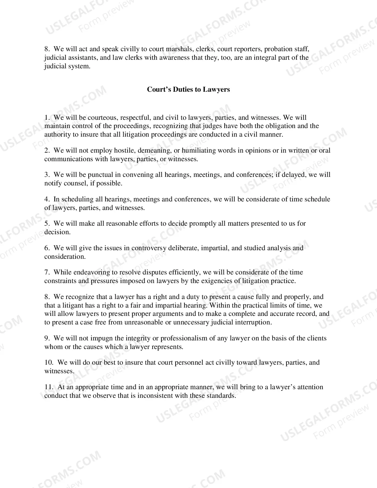 Preview Civility Principles