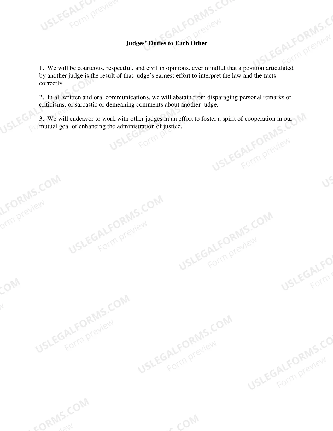 Preview Civility Principles