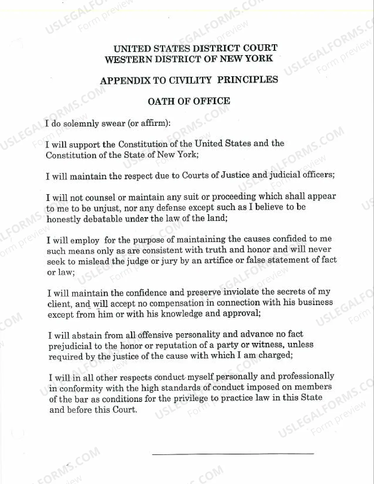 Preview Civility Principles Preamble, Oct 5, 1998