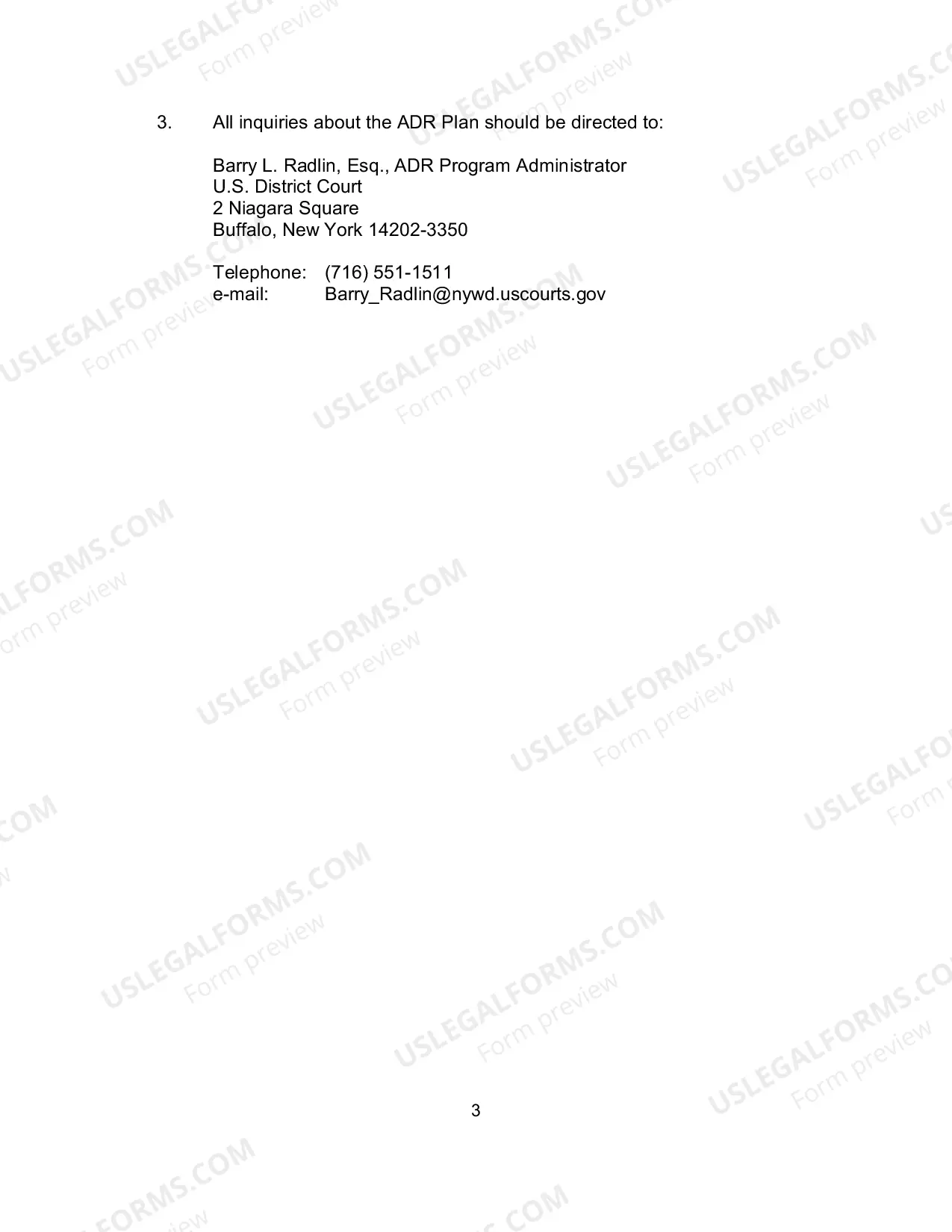 Preview ADR Plan - Revised June 24, 2011