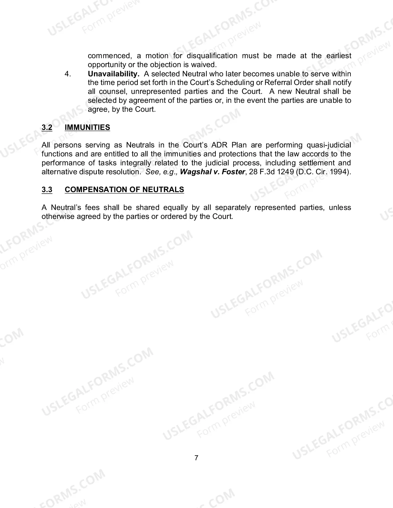 Preview ADR Plan - Revised June 24, 2011