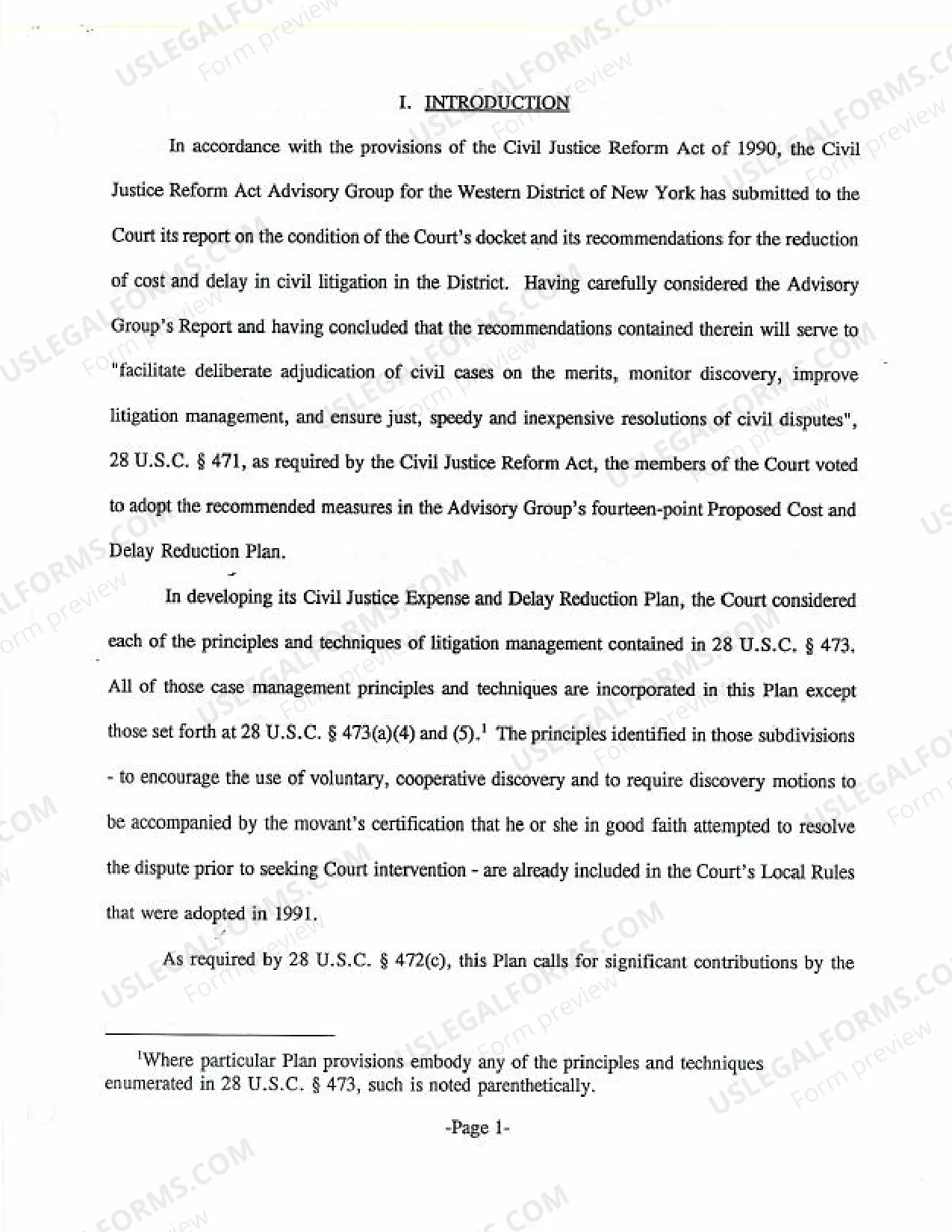 Preview CJRA-1993-34 Civil Justice Expense and Delay Reduction Plan, May 14, 1993.pdf