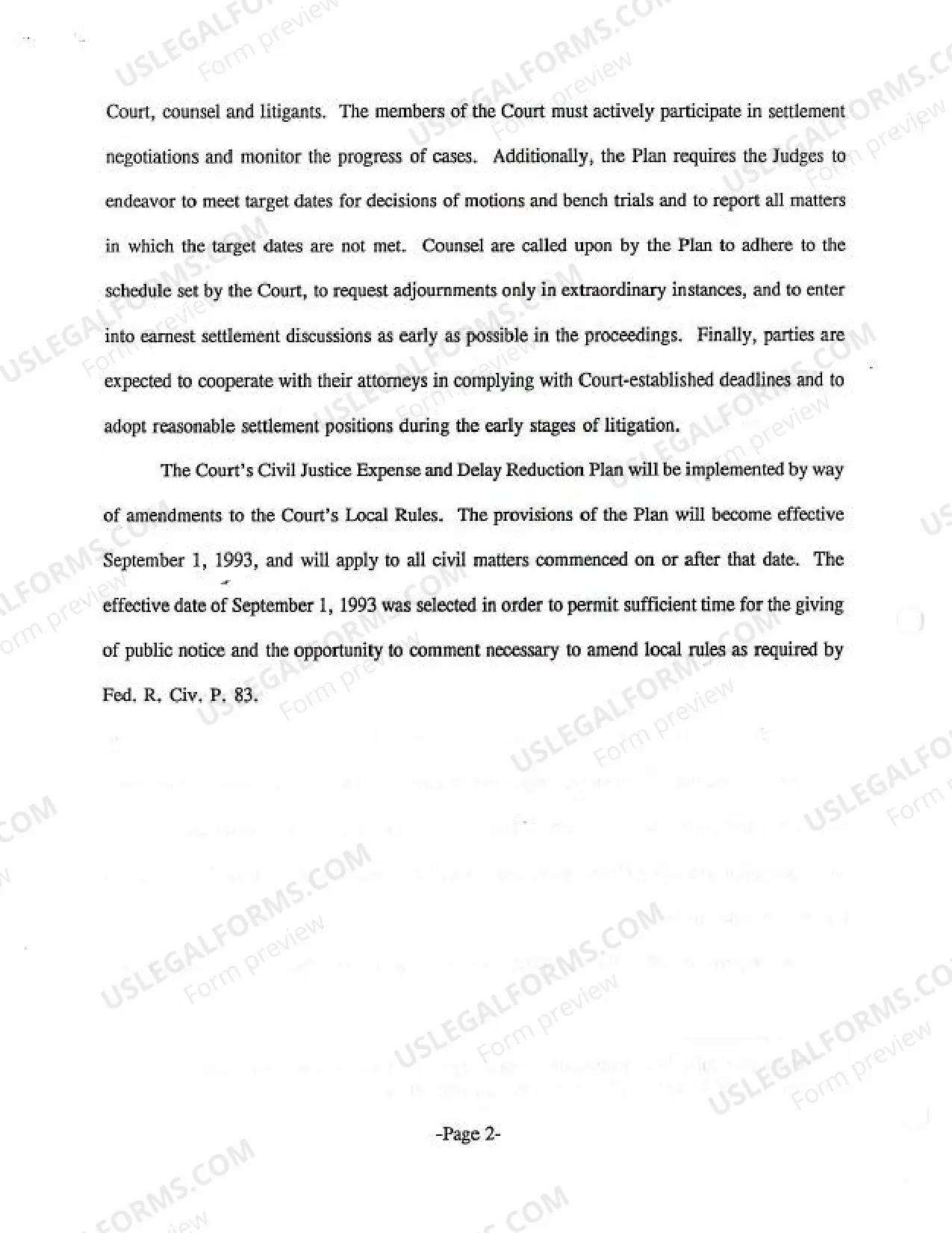 Preview CJRA-1993-34 Civil Justice Expense and Delay Reduction Plan, May 14, 1993.pdf