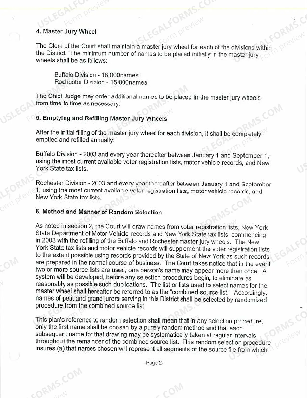 Preview JURY-2003-63 Jury Plan filed Feb 12, 2003 (Supersedes Plan filed April 17, 2000), February 12, 2003.pdf