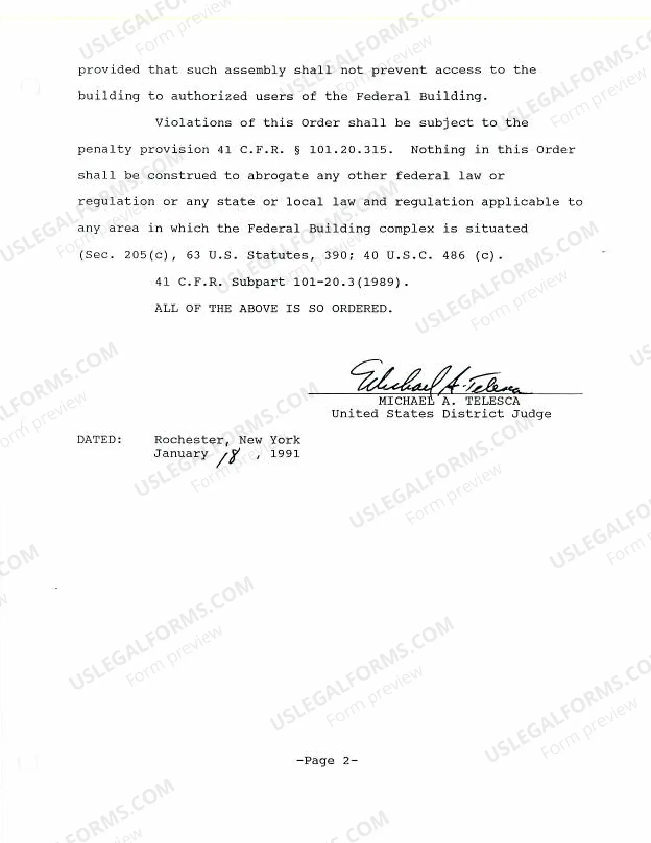 Preview SEC-1991-23 Security and Safety at Rochester Federal Building Complex, Jan 22, 1991.pdf