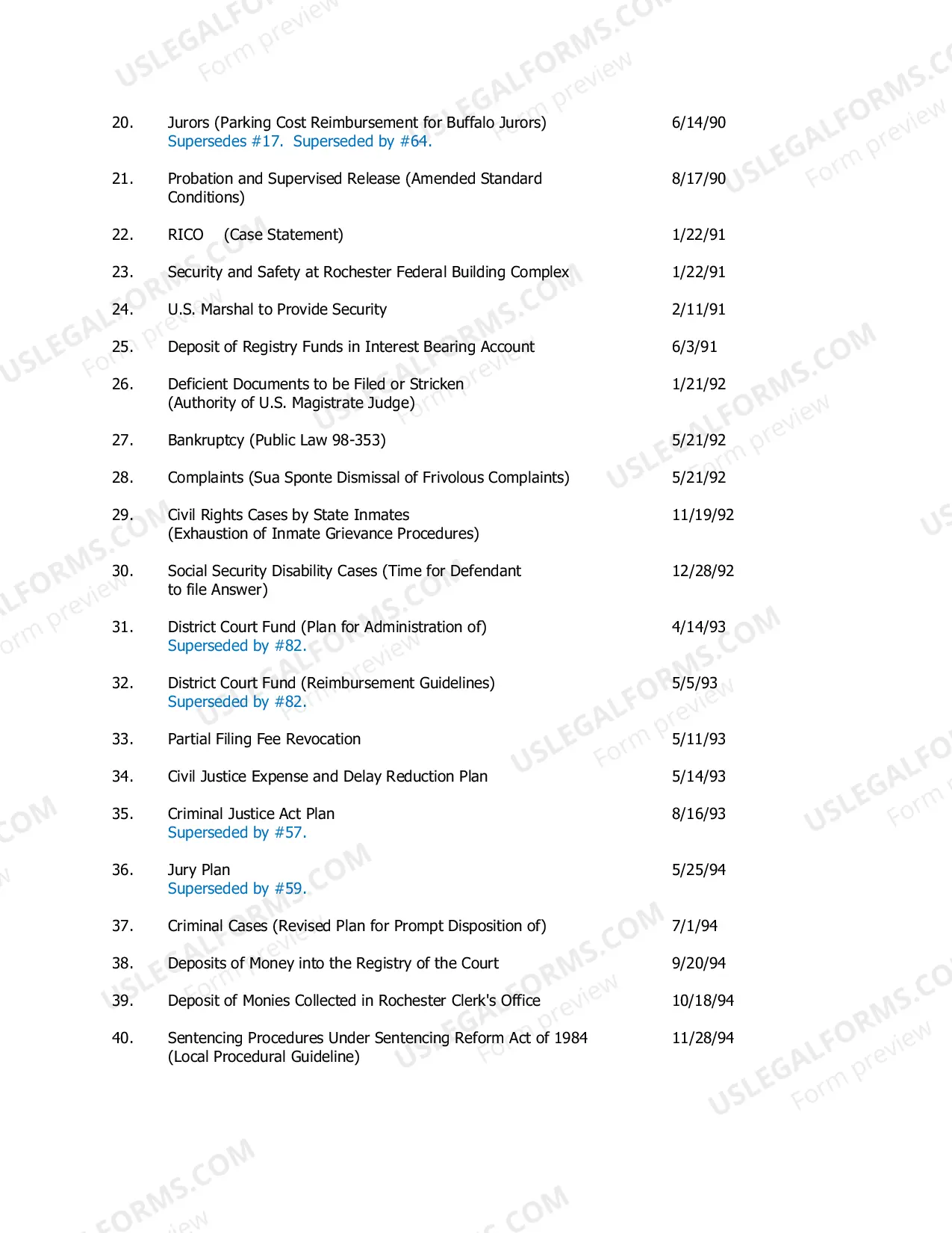 Preview 0 Index to Standing Orders, U.S. District Court, Western District of New York.pdf