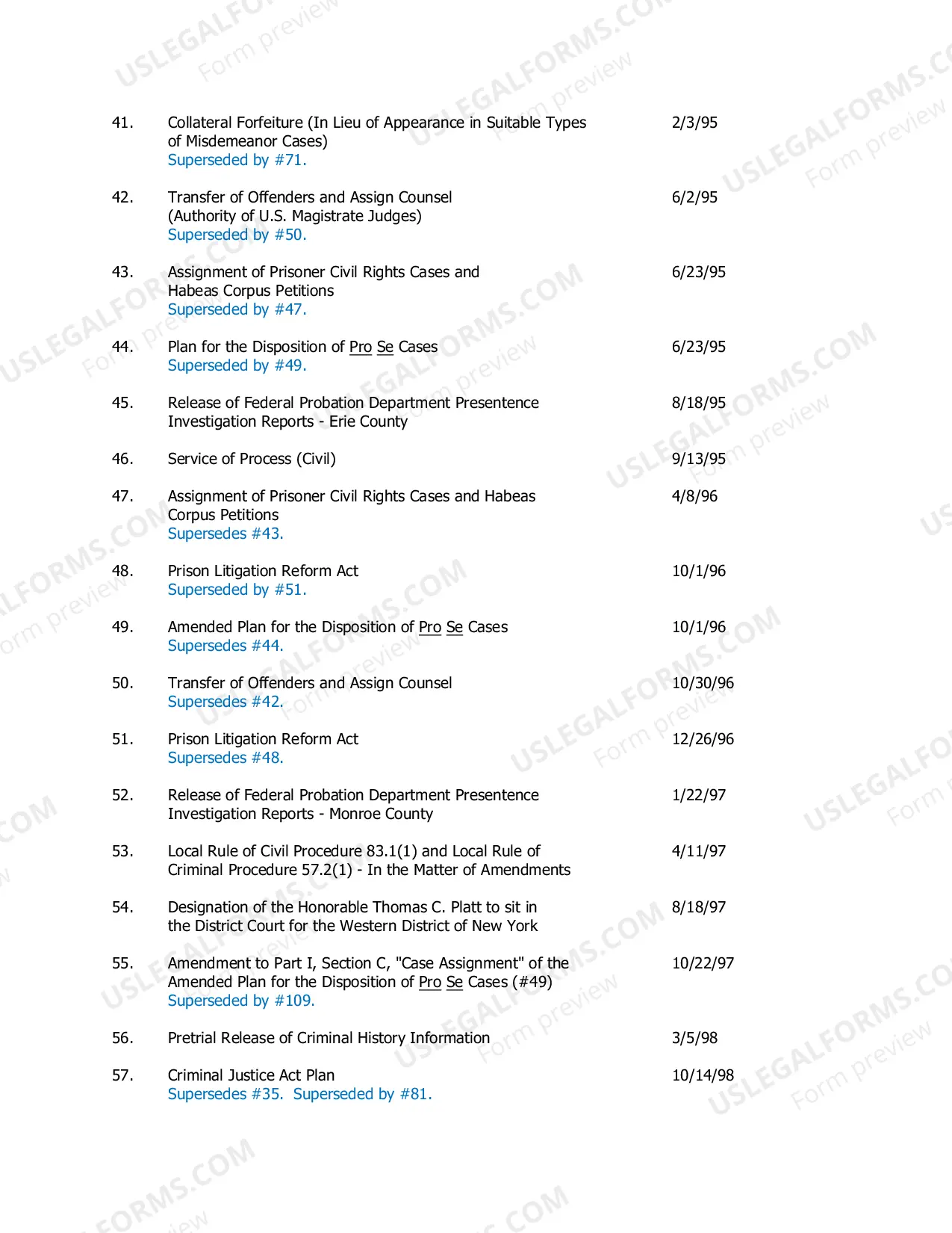 Preview 0 Index to Standing Orders, U.S. District Court, Western District of New York.pdf