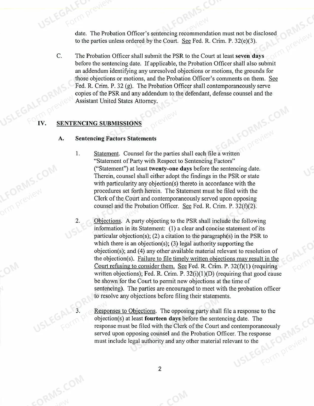 Preview CR-2007-72 Local Procedural Guidelines re Sentencing Procedures Before Judges Arcara and Skretny, Nov 1, 2007.pdf