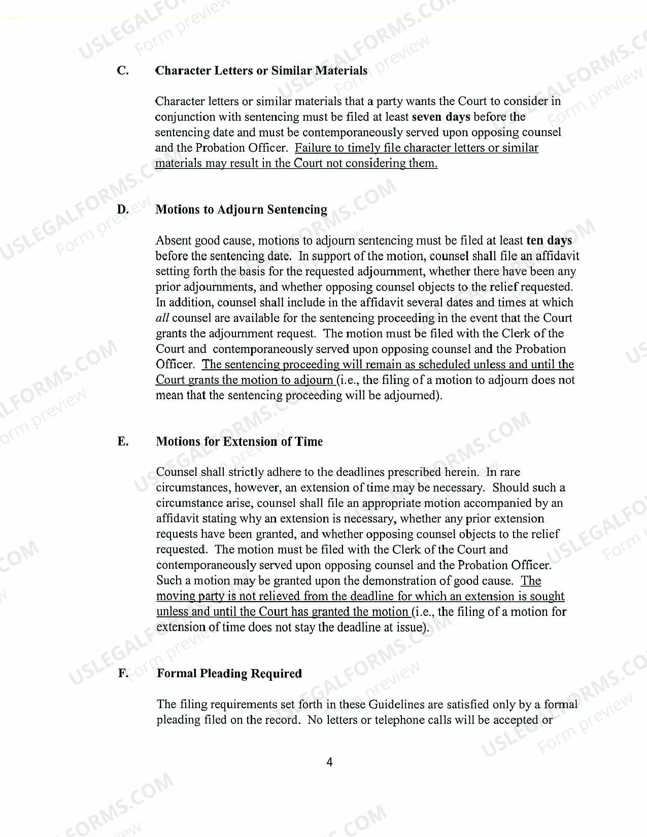Preview CR-2007-72 Local Procedural Guidelines re Sentencing Procedures Before Judges Arcara and Skretny, Nov 1, 2007.pdf