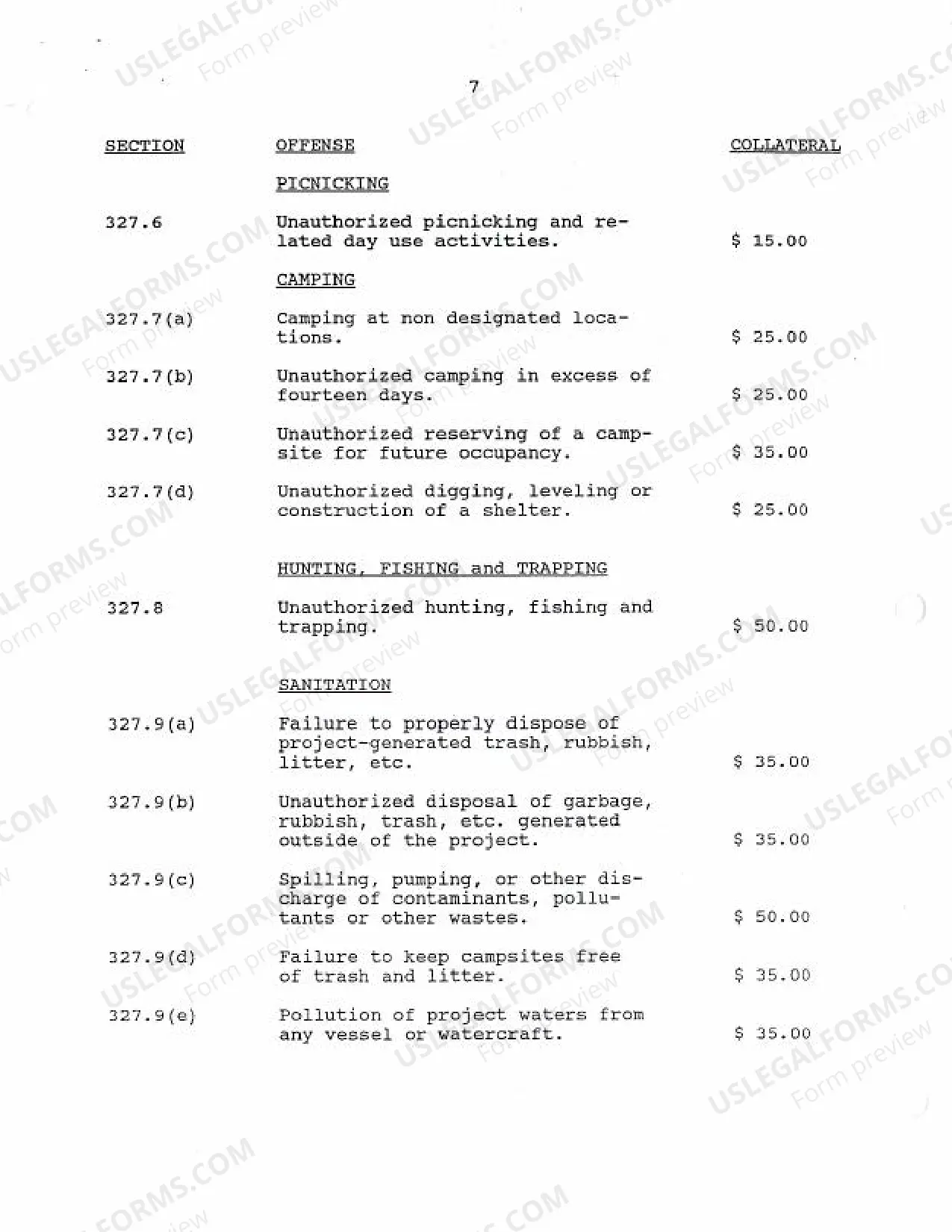 Preview FOR-1995-41 Collateral Forfeiture (In Lieu of Appearance in Suitable Types of Misdemeanor Cases), Feb 3, 1995.pdf