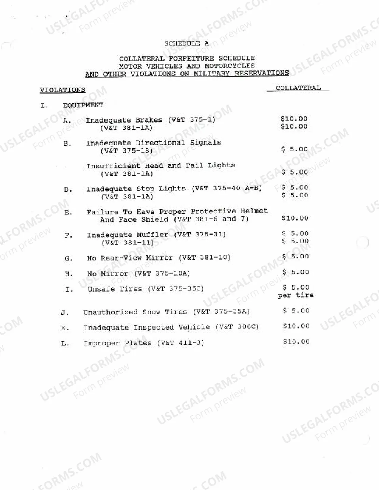 Preview FOR-1995-41 Collateral Forfeiture (In Lieu of Appearance in Suitable Types of Misdemeanor Cases), Feb 3, 1995.pdf
