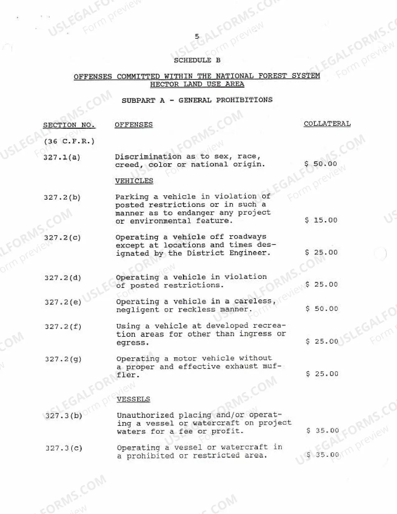 Preview FOR-1995-41 Collateral Forfeiture (In Lieu of Appearance in Suitable Types of Misdemeanor Cases), Feb 3, 1995.pdf
