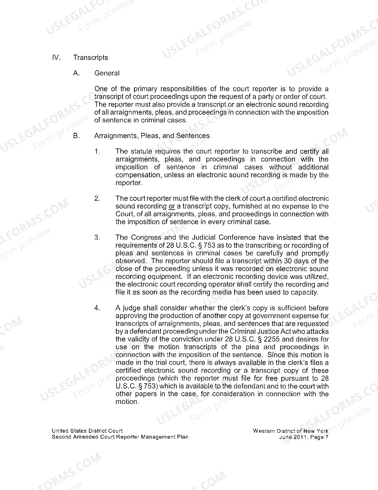 Preview RPT-2011-97 Second Amended Plan for the Management of Court Reporters, 6-24-11.pdf