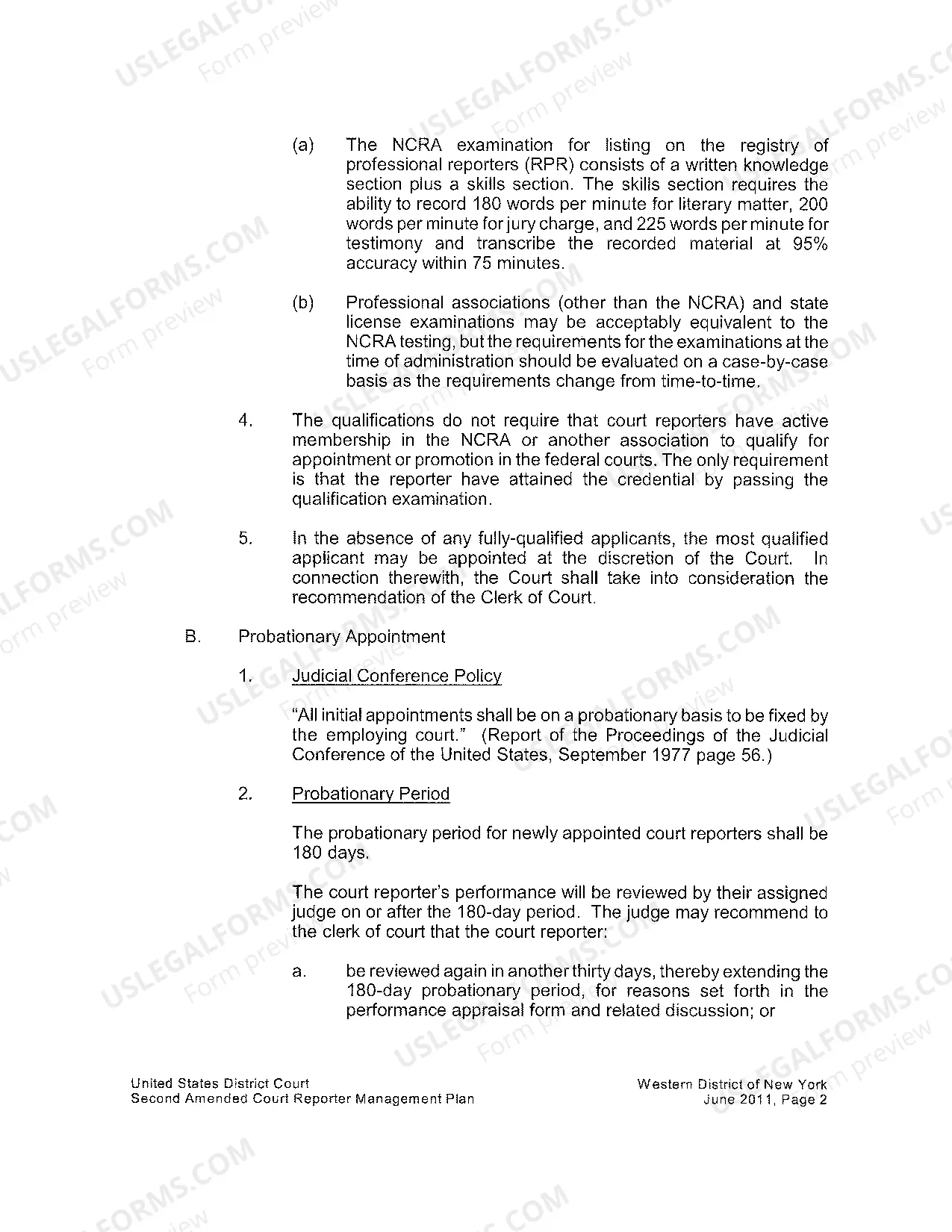 Preview RPT-2011-97 Second Amended Plan for the Management of Court Reporters, 6-24-11.pdf