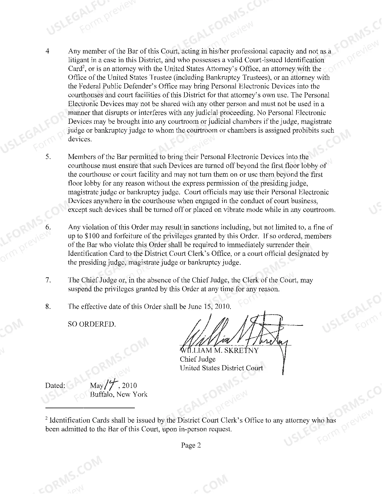 Preview SEC-2010-89 Courthouse Security & Limitations on the Possession & Use of Personal Elecronic Devices, 5-14-10.pdf