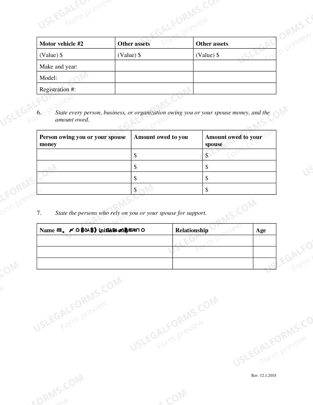 Preview Form 4 Affidavit with motion to proceed in forma pauperis