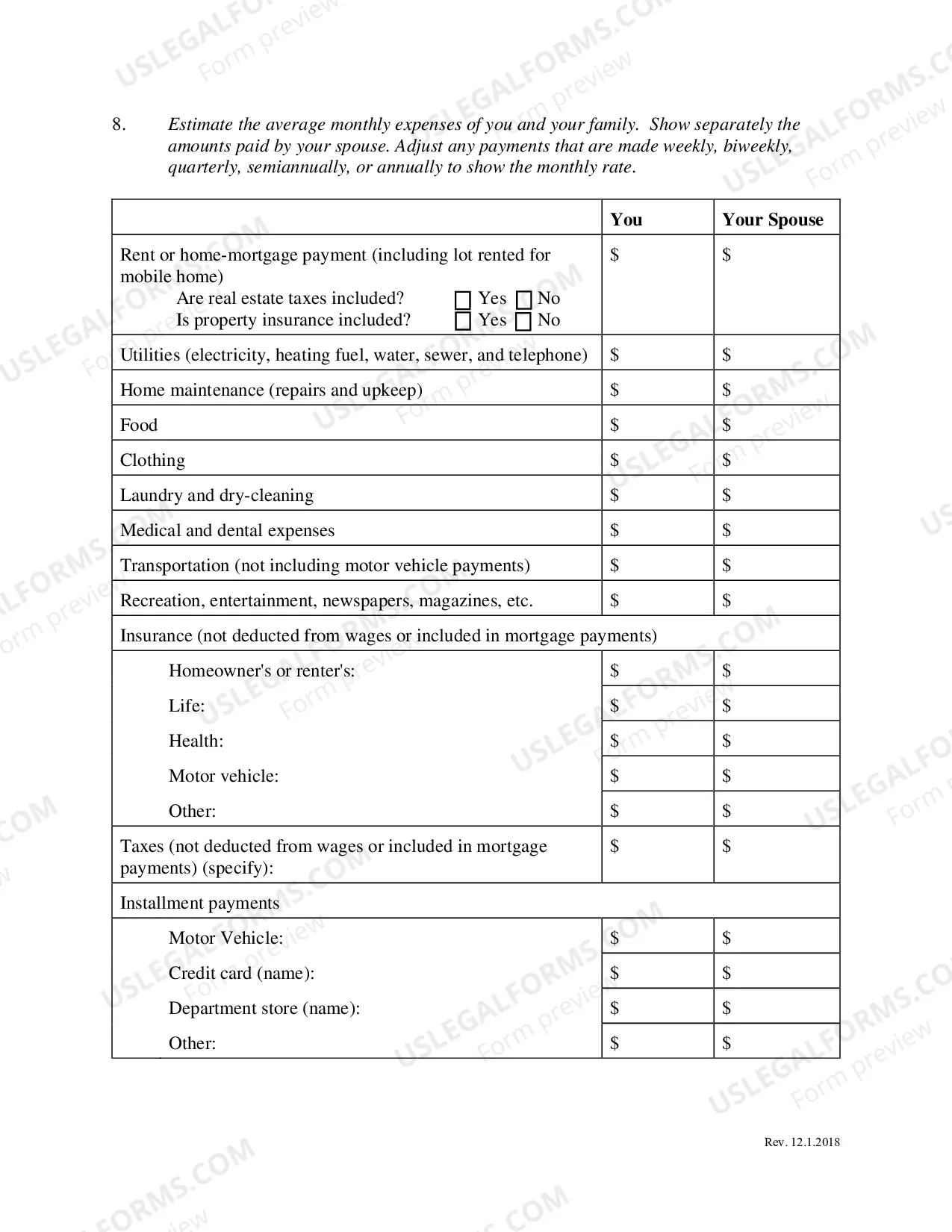 Preview Form 4 Affidavit with motion to proceed in forma pauperis