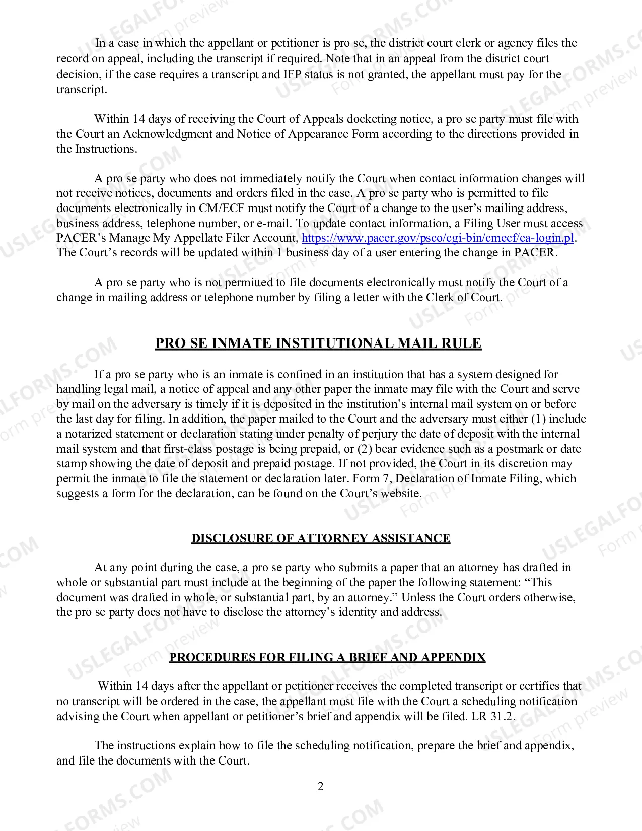 Preview How to appeal as a pro se party