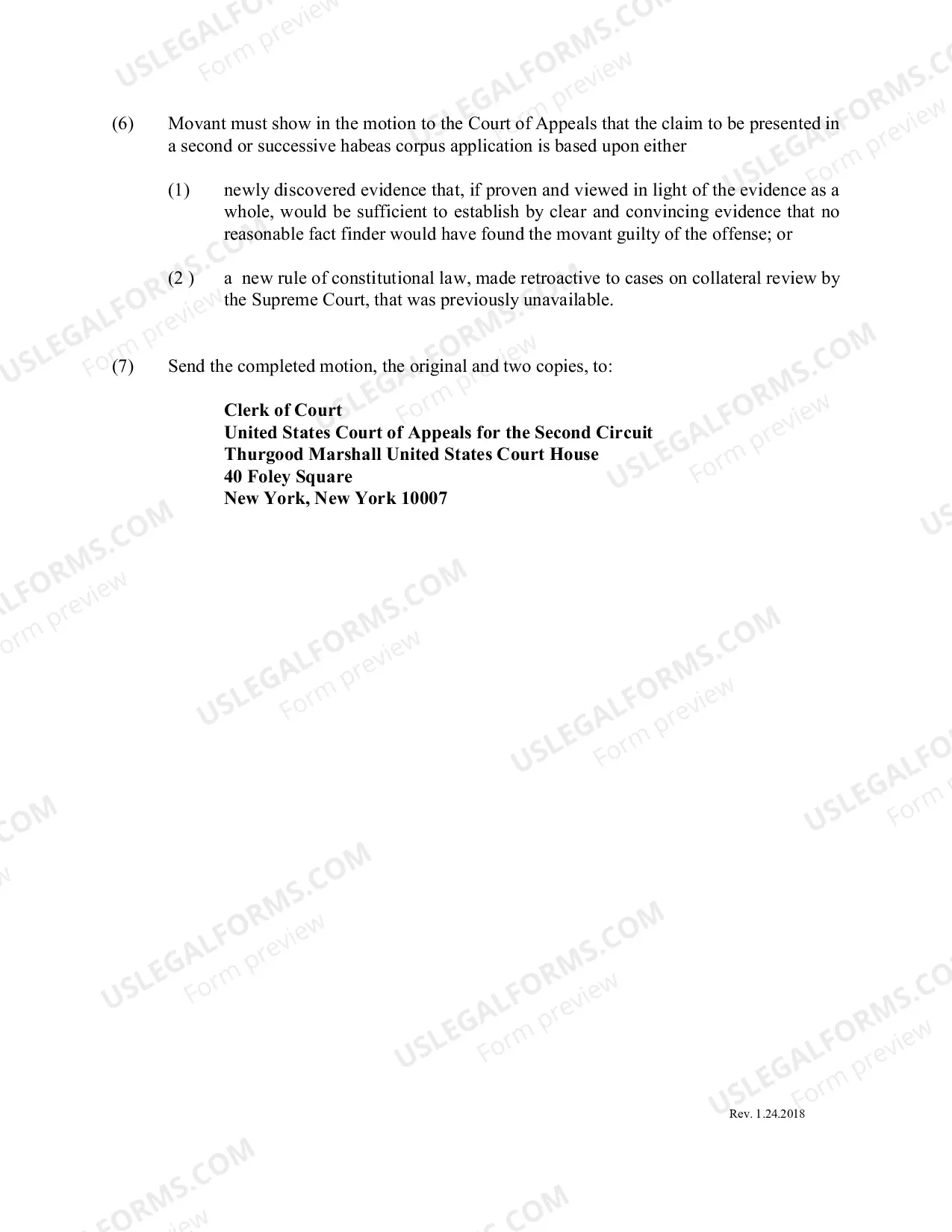 Preview Motion for an Order Authorizing the District Court to