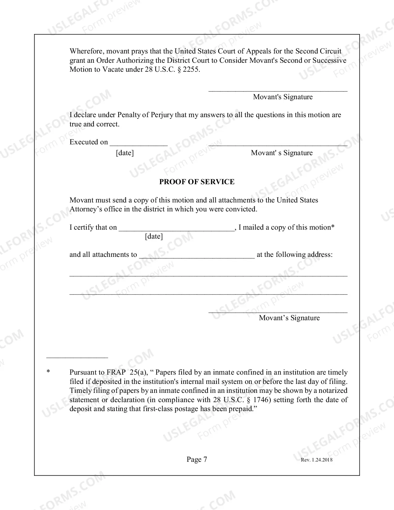 Preview Motion for an Order Authorizing the District Court to