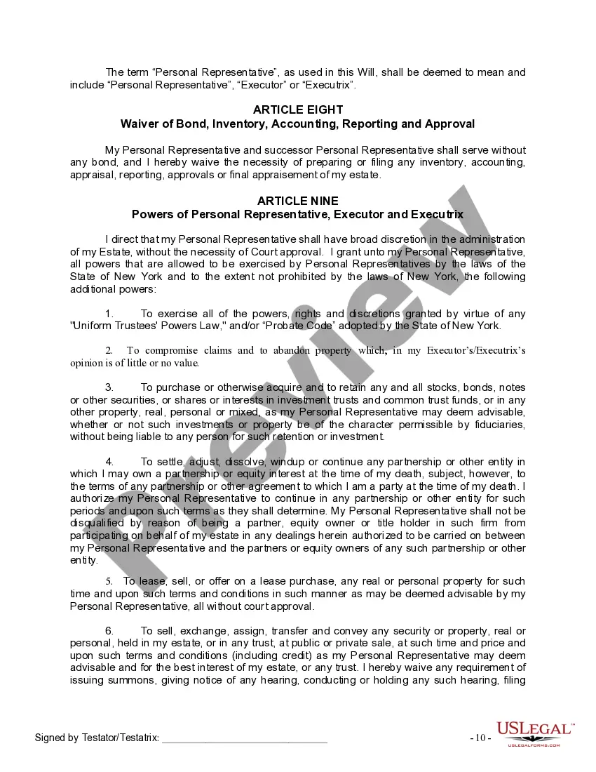 Preview Mutual Wills Package with Last Wills and Testaments for Married Couple with Adult Children