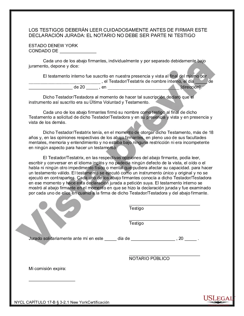 Preview Último testamento legal y formulario de testamento con todos los bienes en fideicomiso llamado testamento invertido