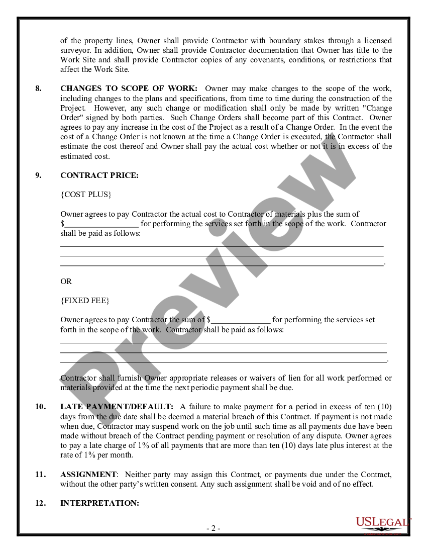 Ohio Demolition Contract for Contractor | US Legal Forms