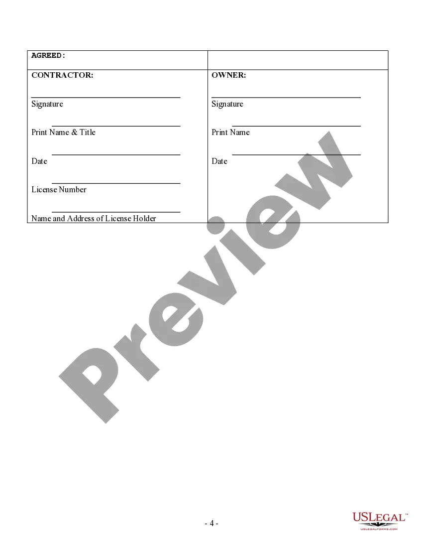 Preview Security Contract for Contractor