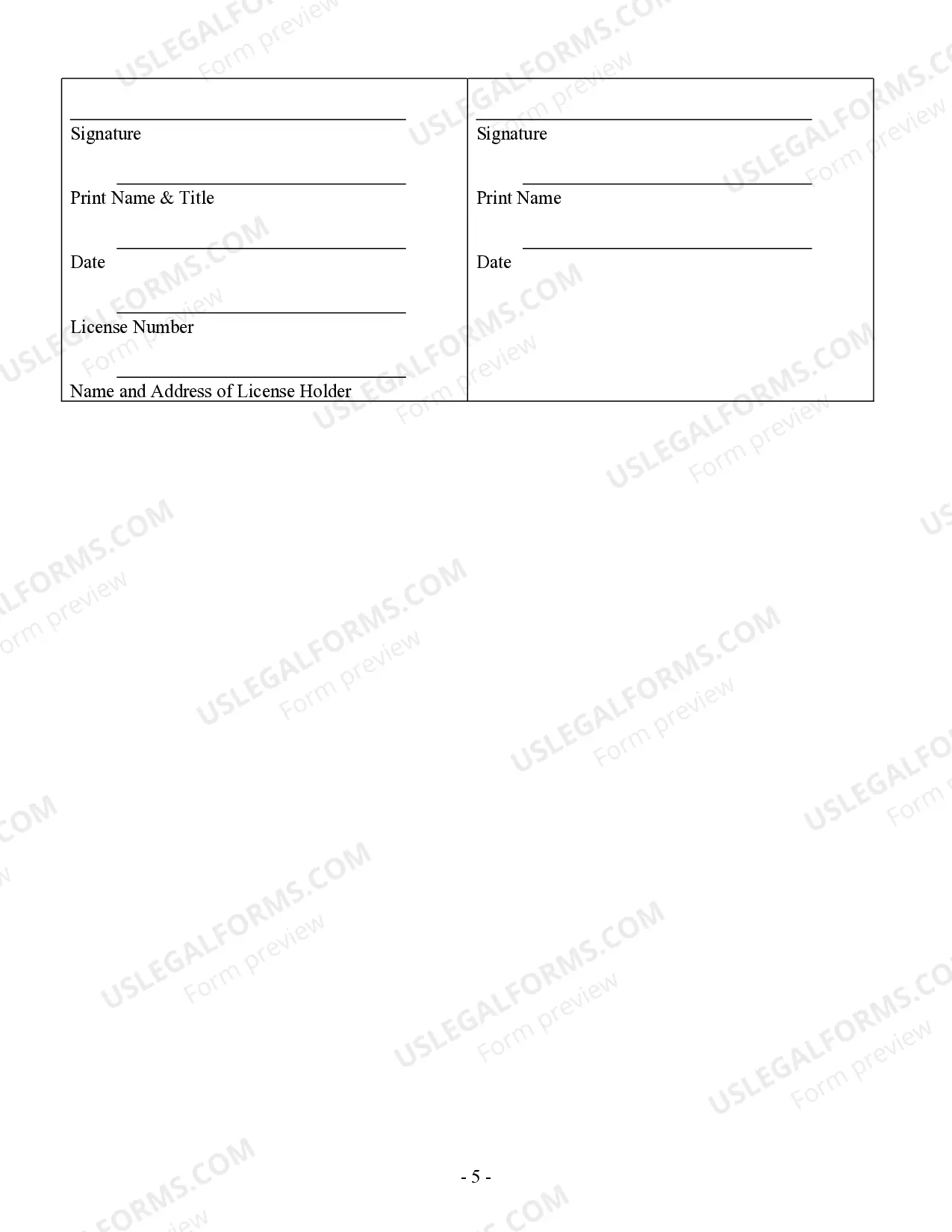 Preview Foundation Contract for Contractor