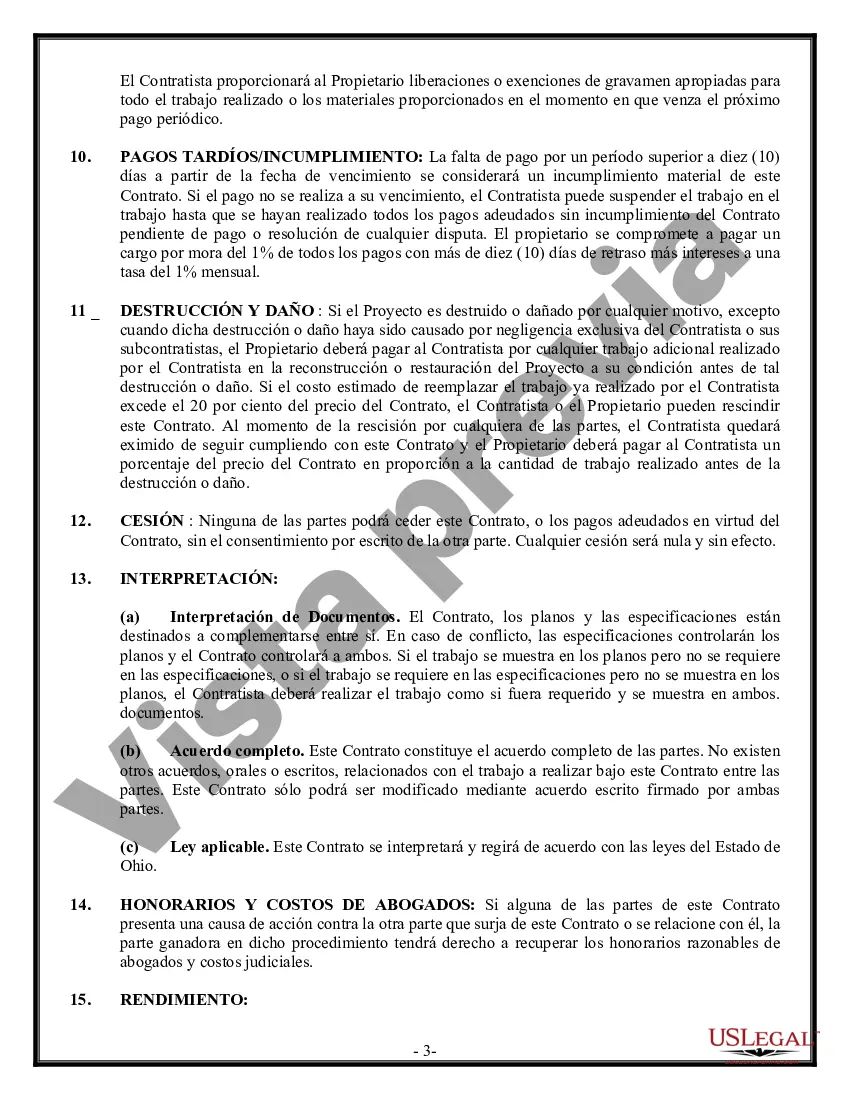 Preview Contrato de albañil para contratista