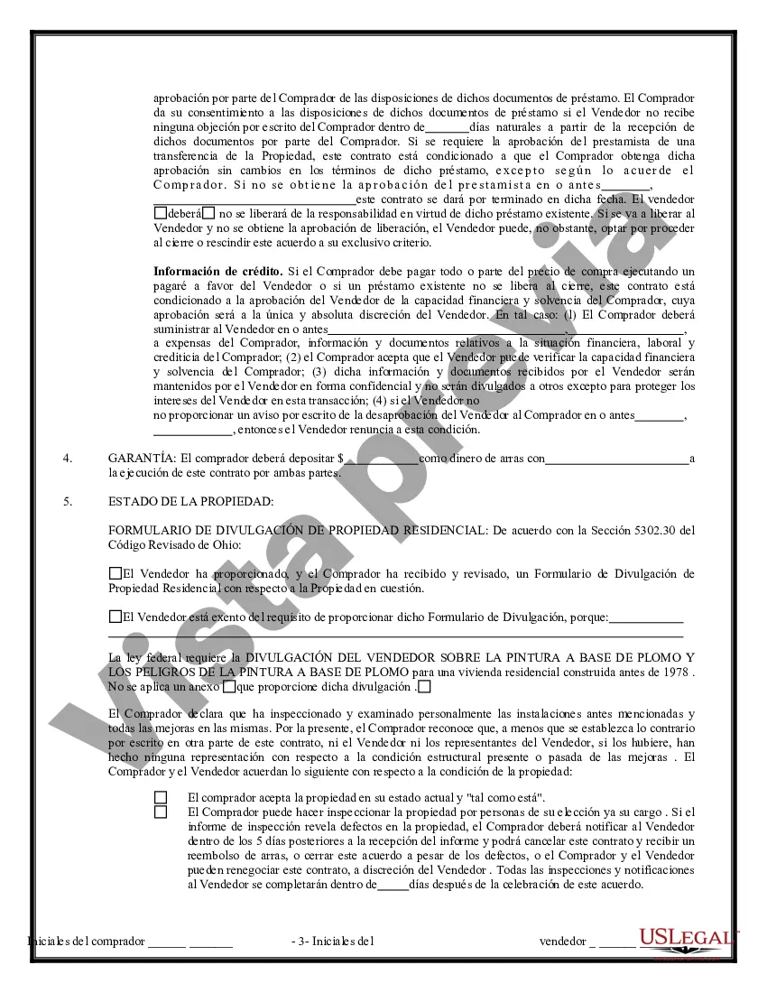 Preview Contrato de Compraventa de Bienes Inmuebles sin Corredor para Acuerdo de Venta de Casa Residencial