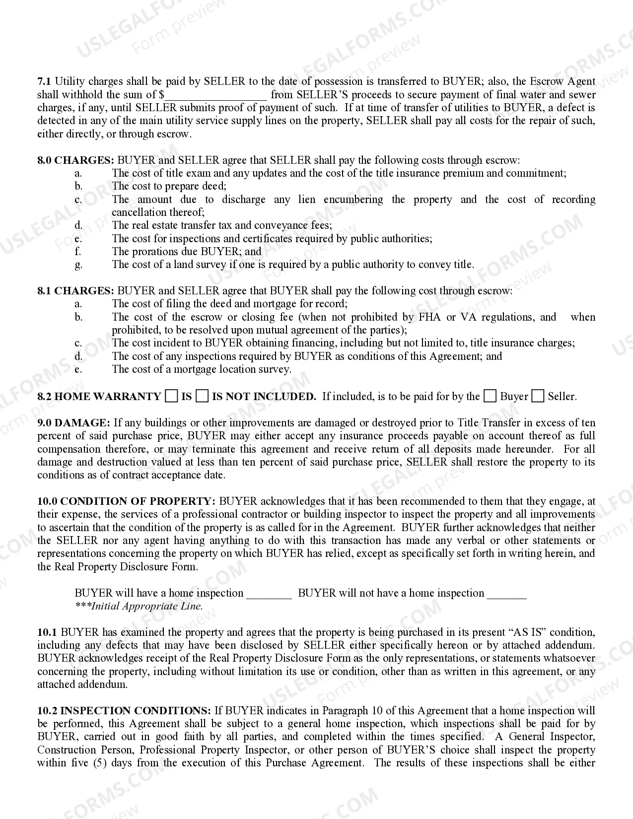 Preview Ohio Real Estate AS-IS Purchase Agreement