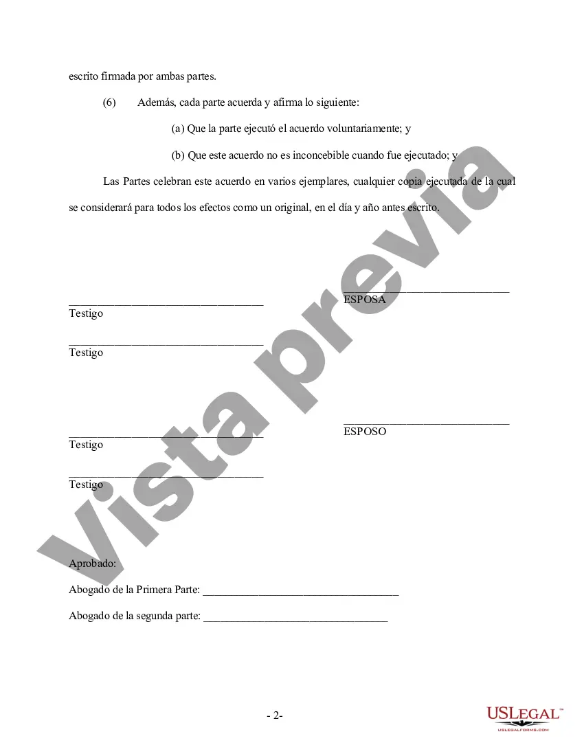 Preview Revocación del Acuerdo Prematrimonial o Prenupcial