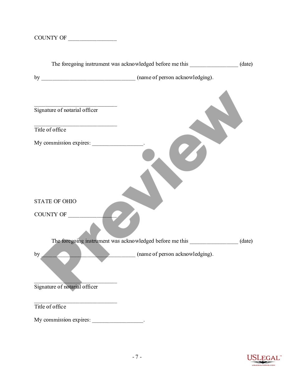 page 6 Ohio Prenuptial Premarital Agreement with Financial Statements preview