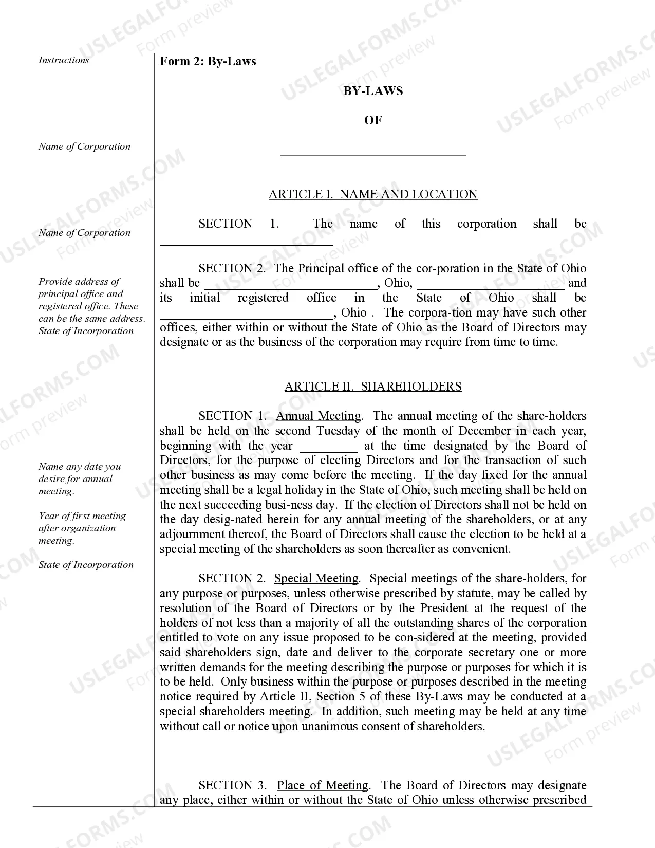 Preview Corporate Records Maintenance Package for Existing Corporations