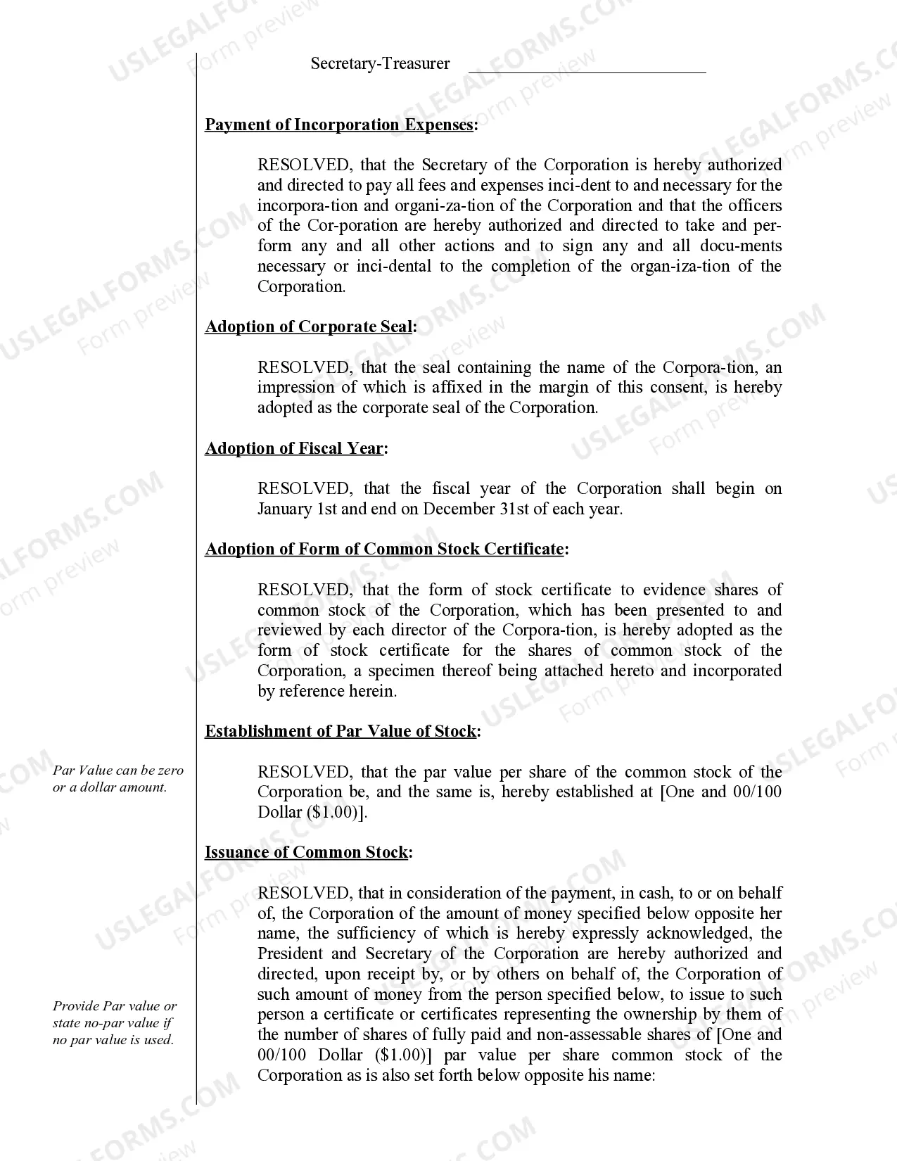 Preview Corporate Records Maintenance Package for Existing Corporations