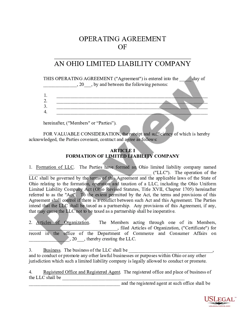 Get Limited Liability Company LLC Operating Agreement Preview Limited Liability Company LLC Operating Agreement