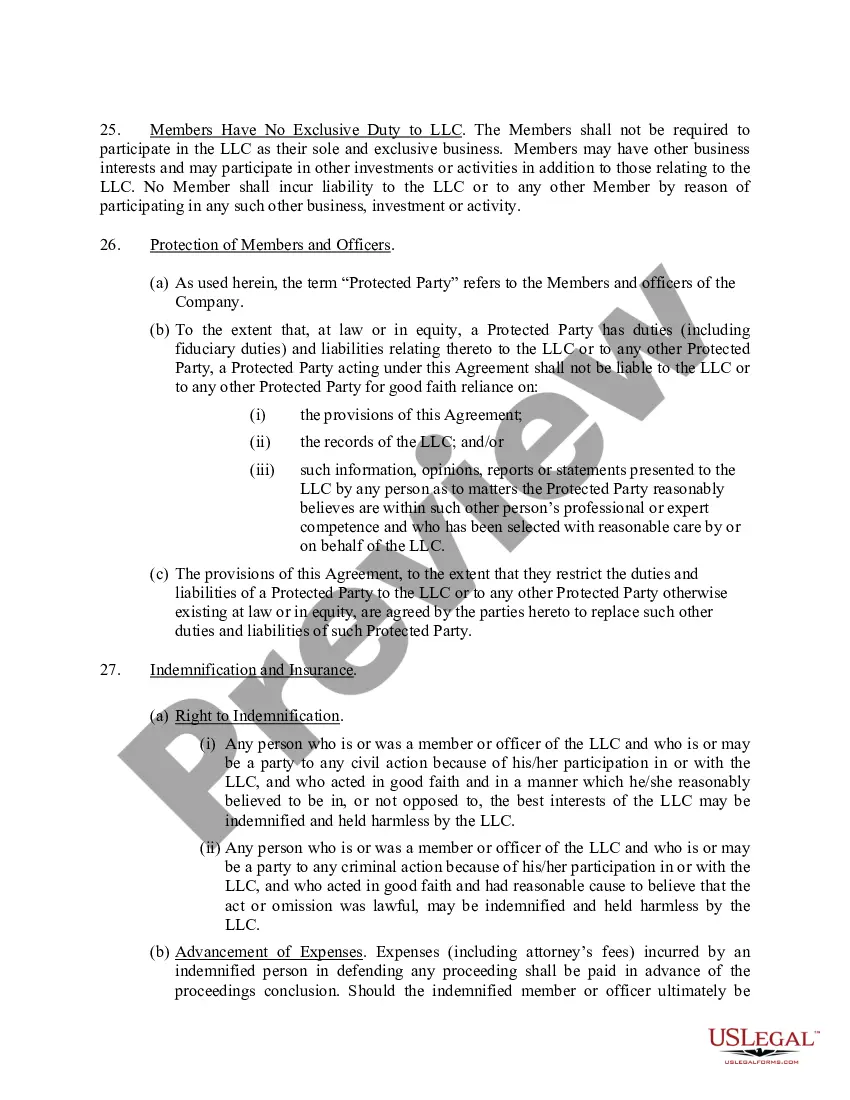 Get Limited Liability Company LLC Operating Agreement Preview Limited Liability Company LLC Operating Agreement